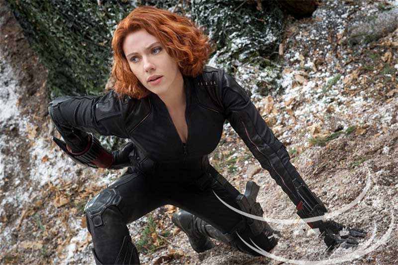 Avengers Infinity War Black Widow cosplay perruque de cheveux