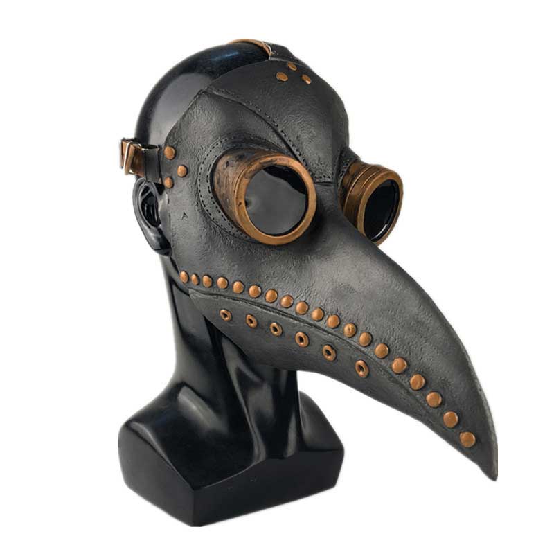 Effrayant Raven gothique Peste doctor Halloween Cosplay Masque Visage Creepy Oiseau Peste noire Beak Costume Persona Props-Takerlama