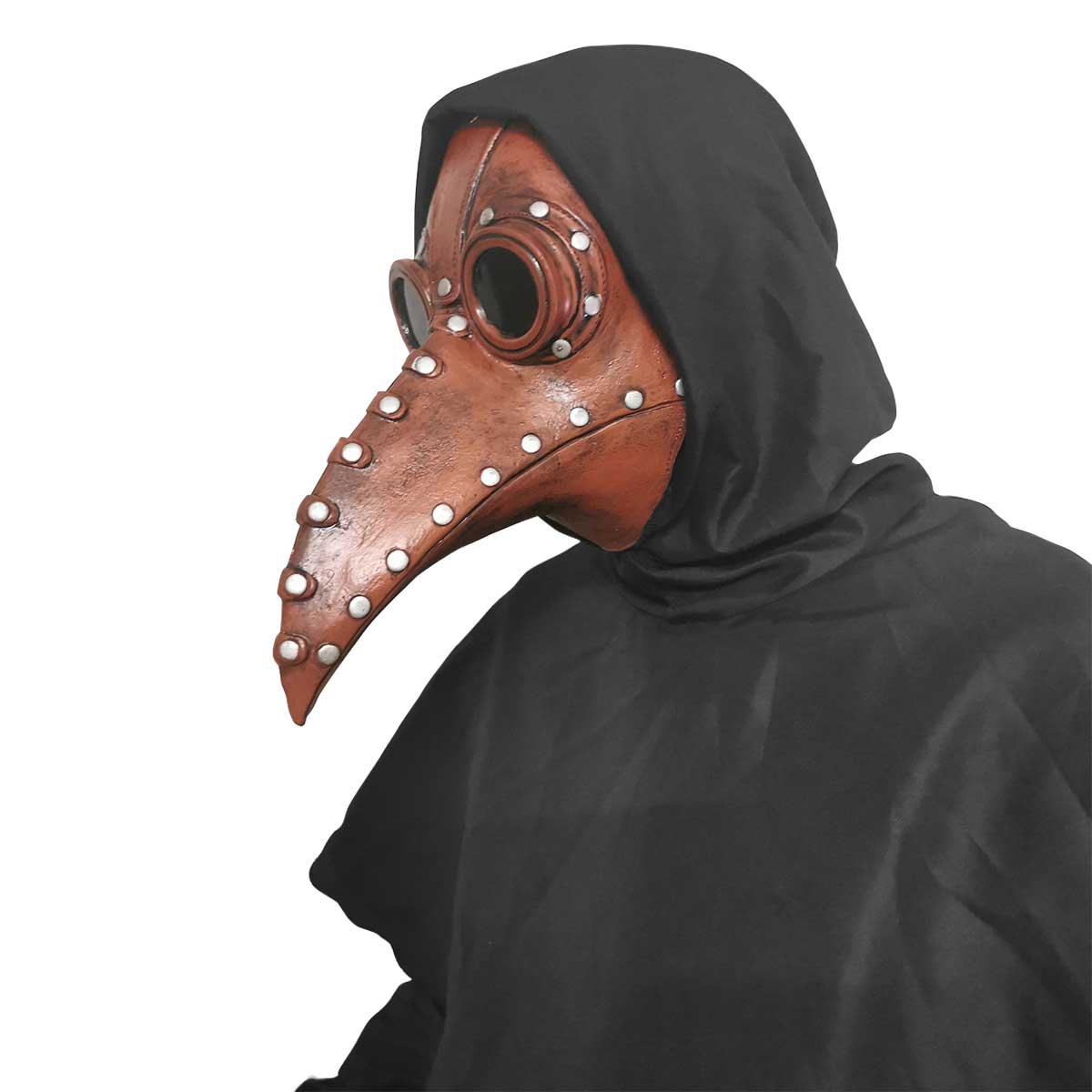 Effrayant Raven gothique Peste doctor Halloween Cosplay Masque Visage Creepy Peste noire des oiseaux Beak Costume Persona Props-Takerlama