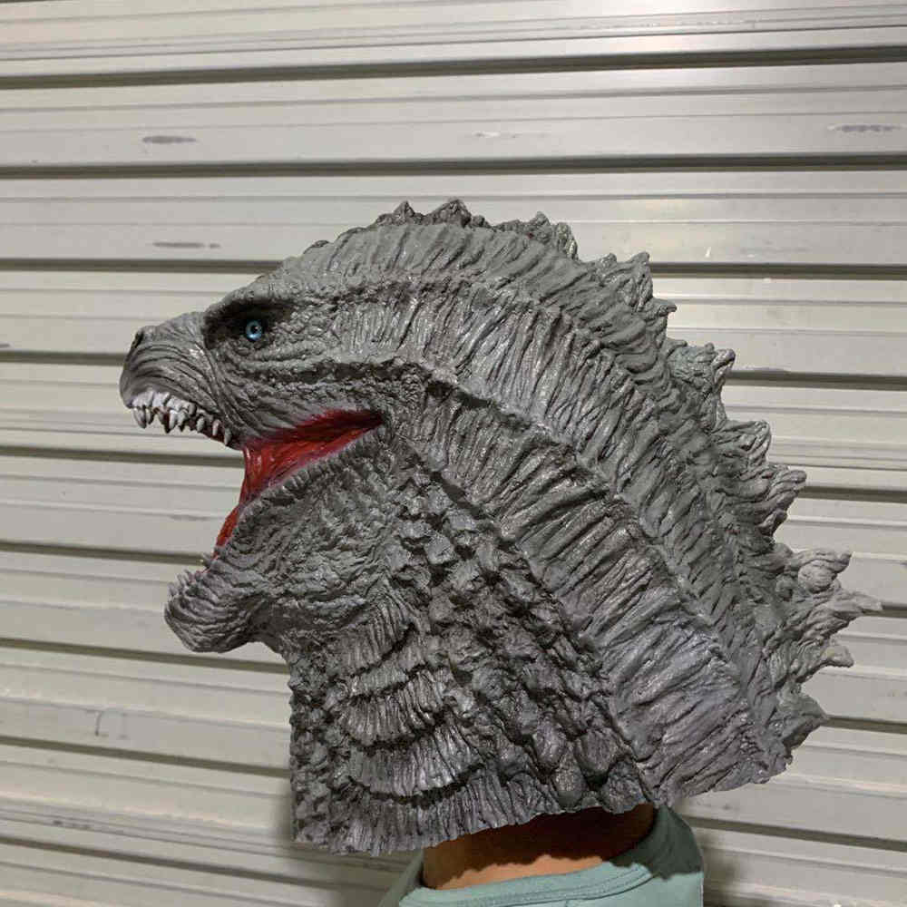 Godzilla vs réaliste Kong Halloween cosplay costume masque Props effrayant