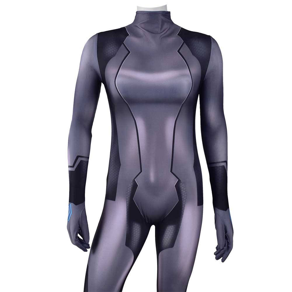 zéro Suit Samus sombre cosplay Costume Zentai Superwoman Metroid