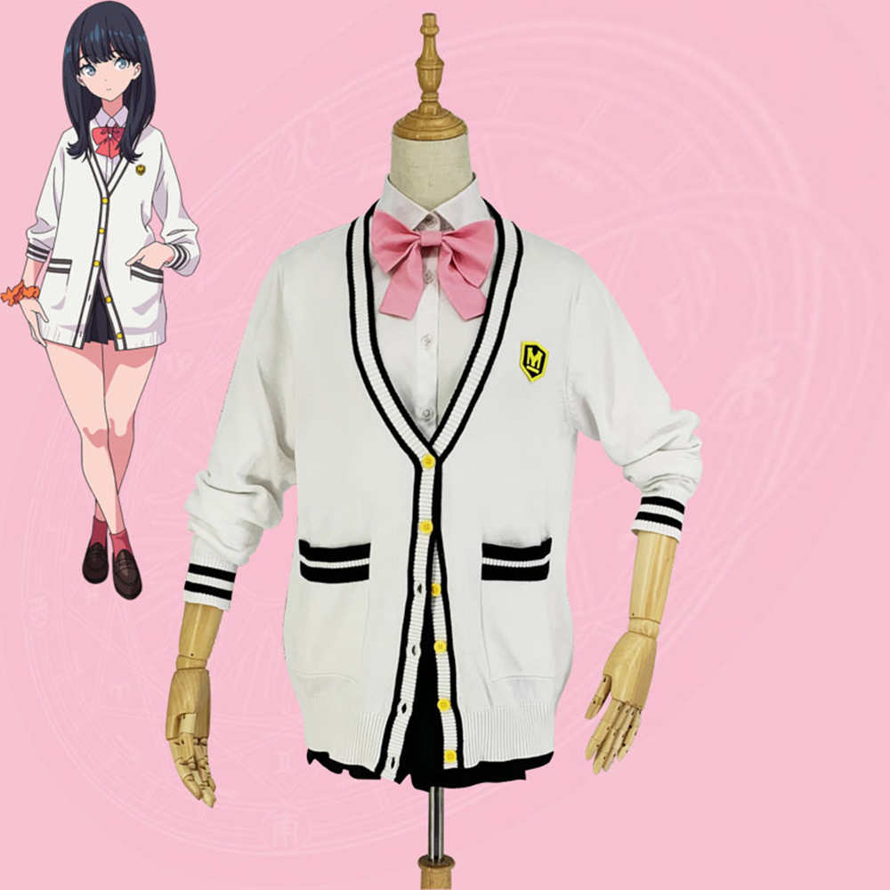 SSSS.Gridman Takarada Rikka cosplay costume Manteau de chemise jupe mille nœud cravate -takerlama