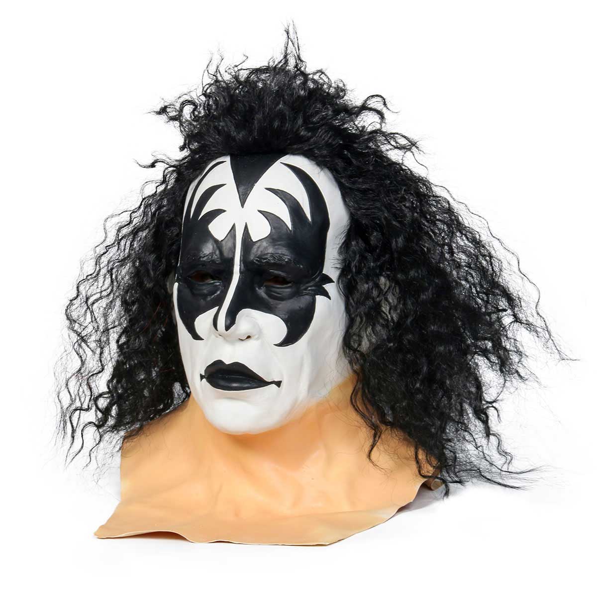 Kiss Gene Simmons démon latex masque d'Halloween cosplay perruque carnaval mascarade accessoires Prop-Takerlama