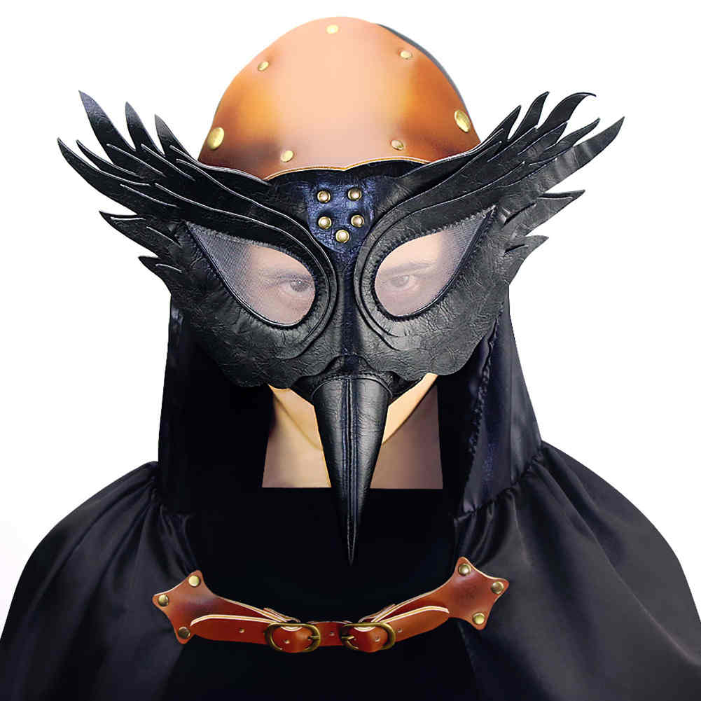 oiseau peste peste noire médiévale Steampunk docteur Beak Masque Takerlama