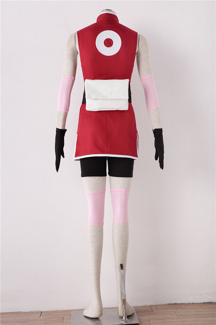 Anime Naruto Haruno Sakura cosplay costume robe pour adultes Enfants