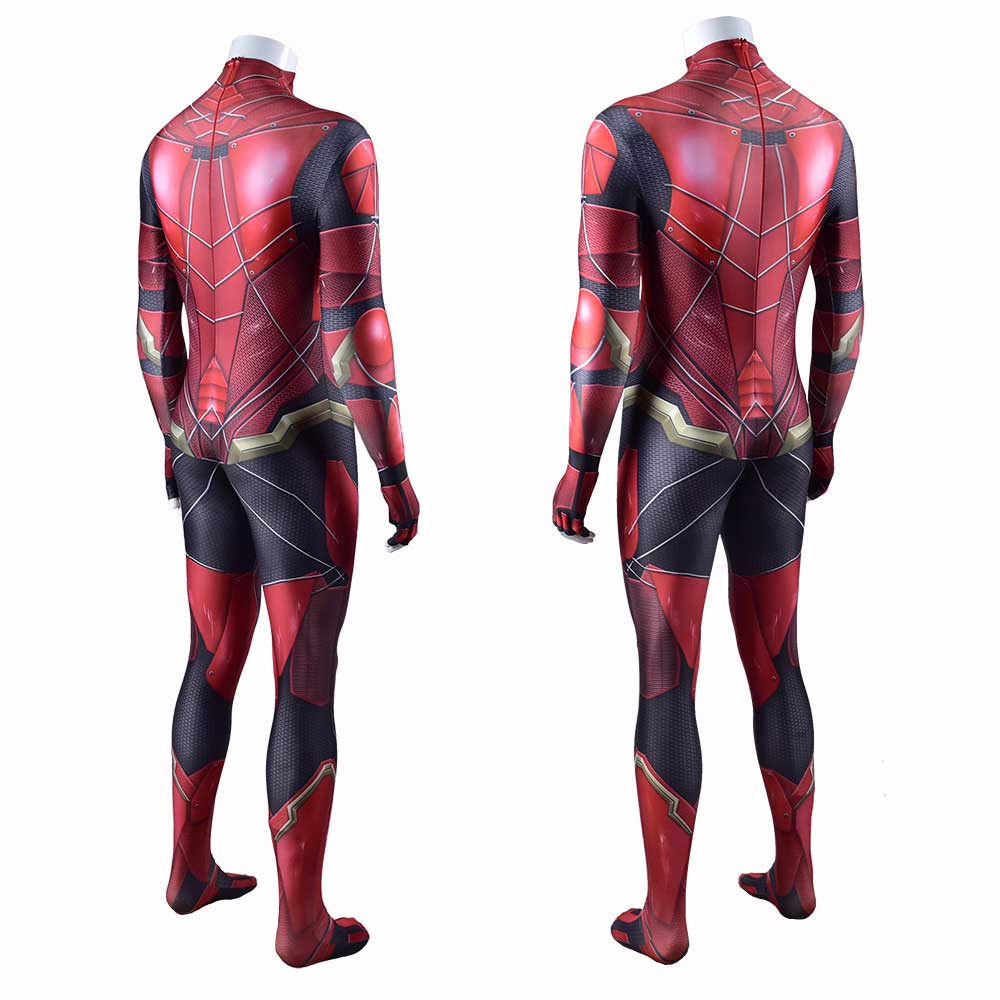 Le flash Costume Justice League Super héros Barry Allen cosplay Zentai-Takerlama