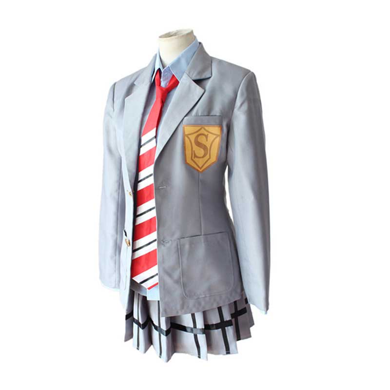 kimi no USO votre mensonge en avril robe uniforme Kaori Miyazono costume de cosplay