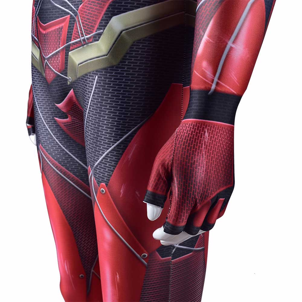 La Justice League Costume flash Superhero Barry Allen cosplay Zentai-Takerlama