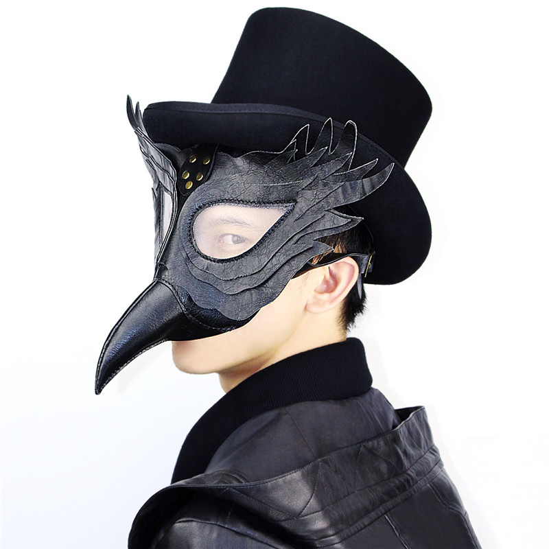 Vintage steampunk peste oiseaux Beak docteur Masques Masques de mascarade gothique balle rétro punk rock masque d'Halloween cosplay costume Prop